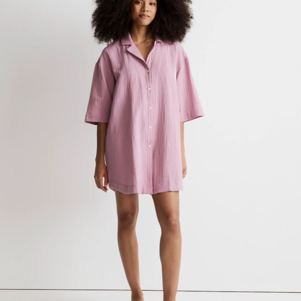 Madewell Pink Swim Coverup
